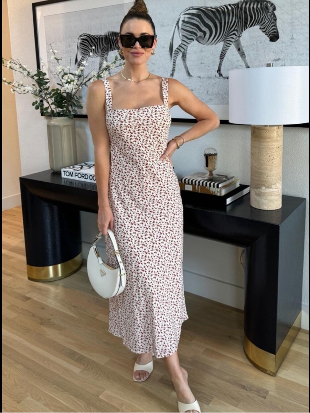 Abercrombie & Fitch Crepe Slip Midi Dress